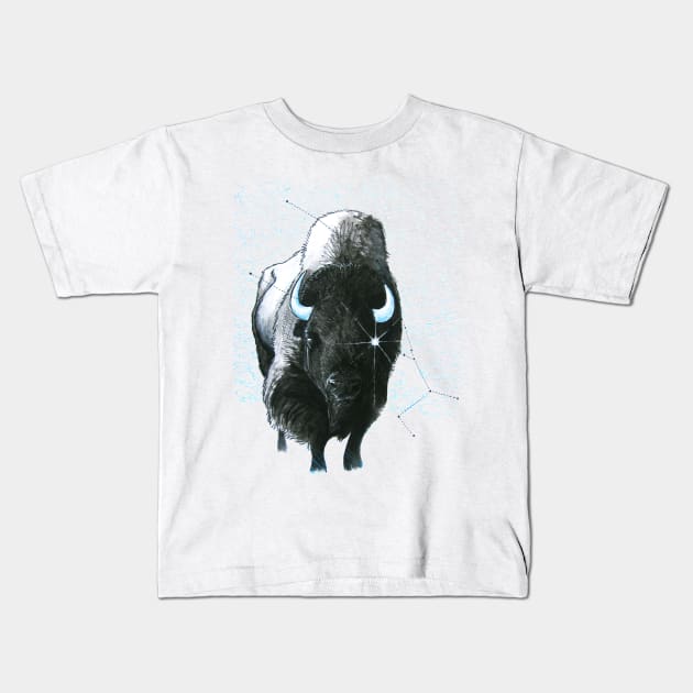 Zodiac: Taurus Kids T-Shirt by Ciarabarsotti